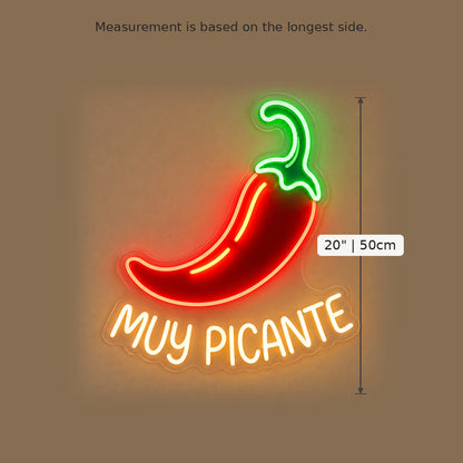 Muy Picante Pepper LED Neon Sign image 5