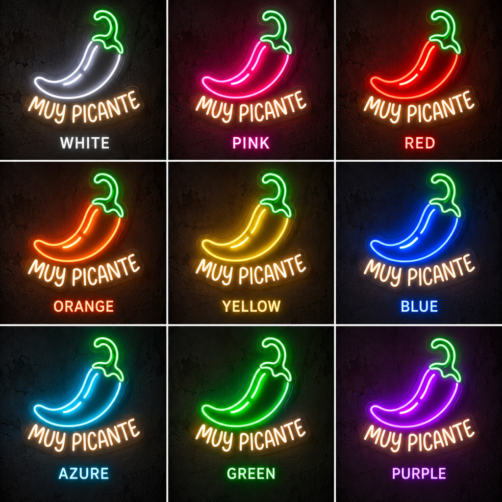 Muy Picante Pepper LED Neon Sign image 4