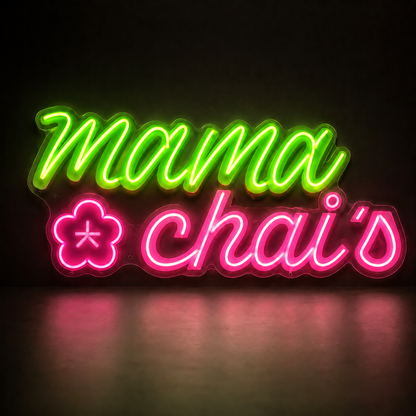 Mama Chai’s Custom Led Neon Sign with 60"W