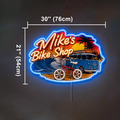 Mike's Bike Shop Custom LED Neon Sign