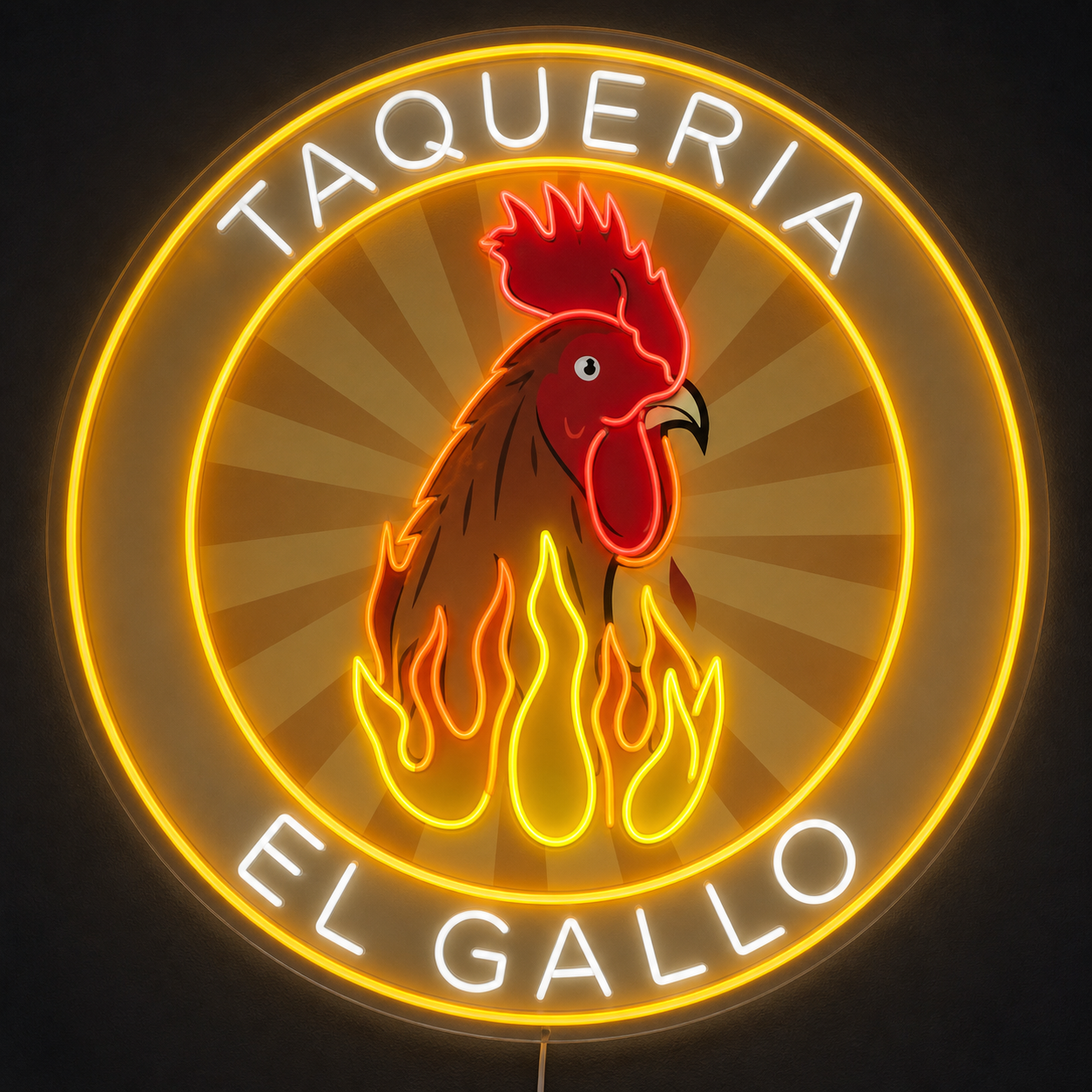 Taqueria EL Gallo Custom LED Neon Sign