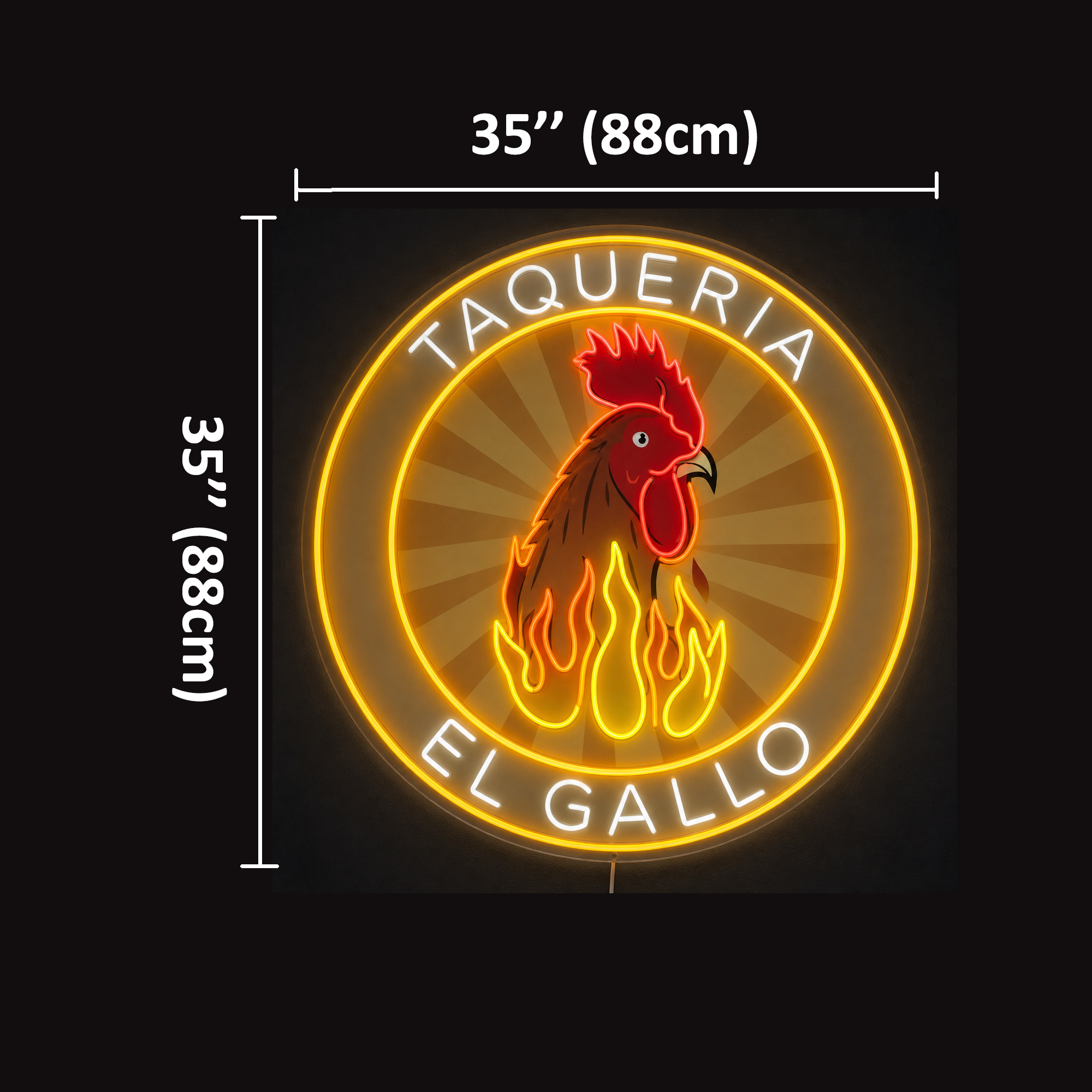 Taqueria EL Gallo Custom LED Neon Sign