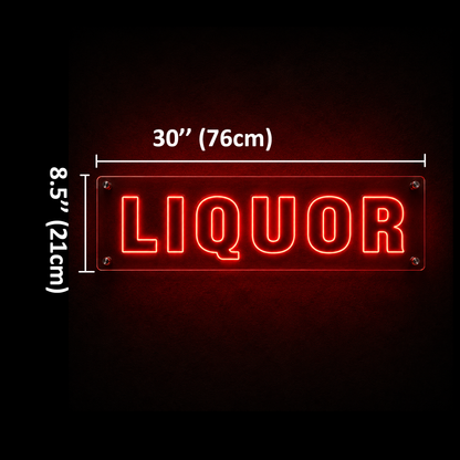 LIQUOR Custom LED Neon Sign