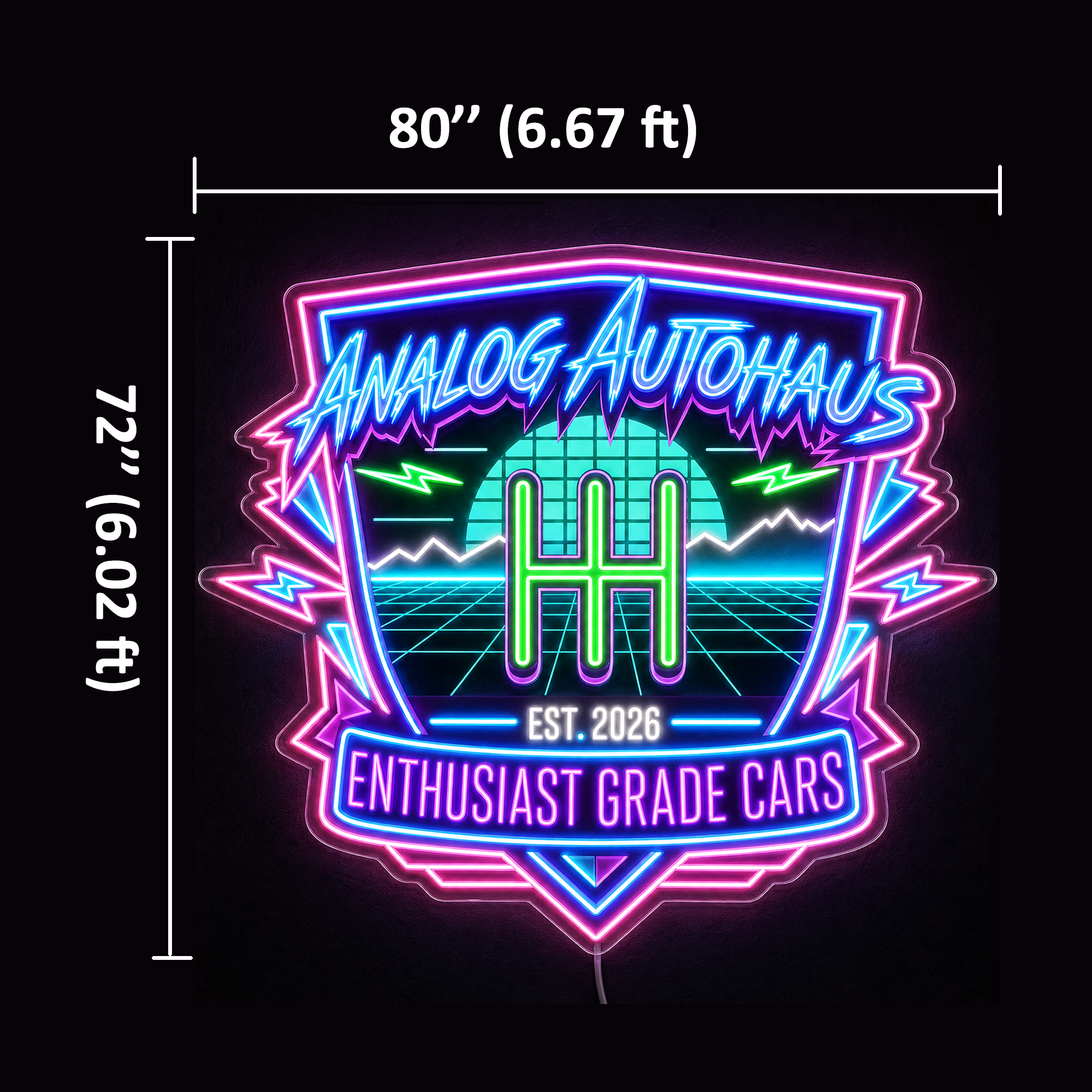 ANALOG AUTOHAUS Custom LED Neon Sign