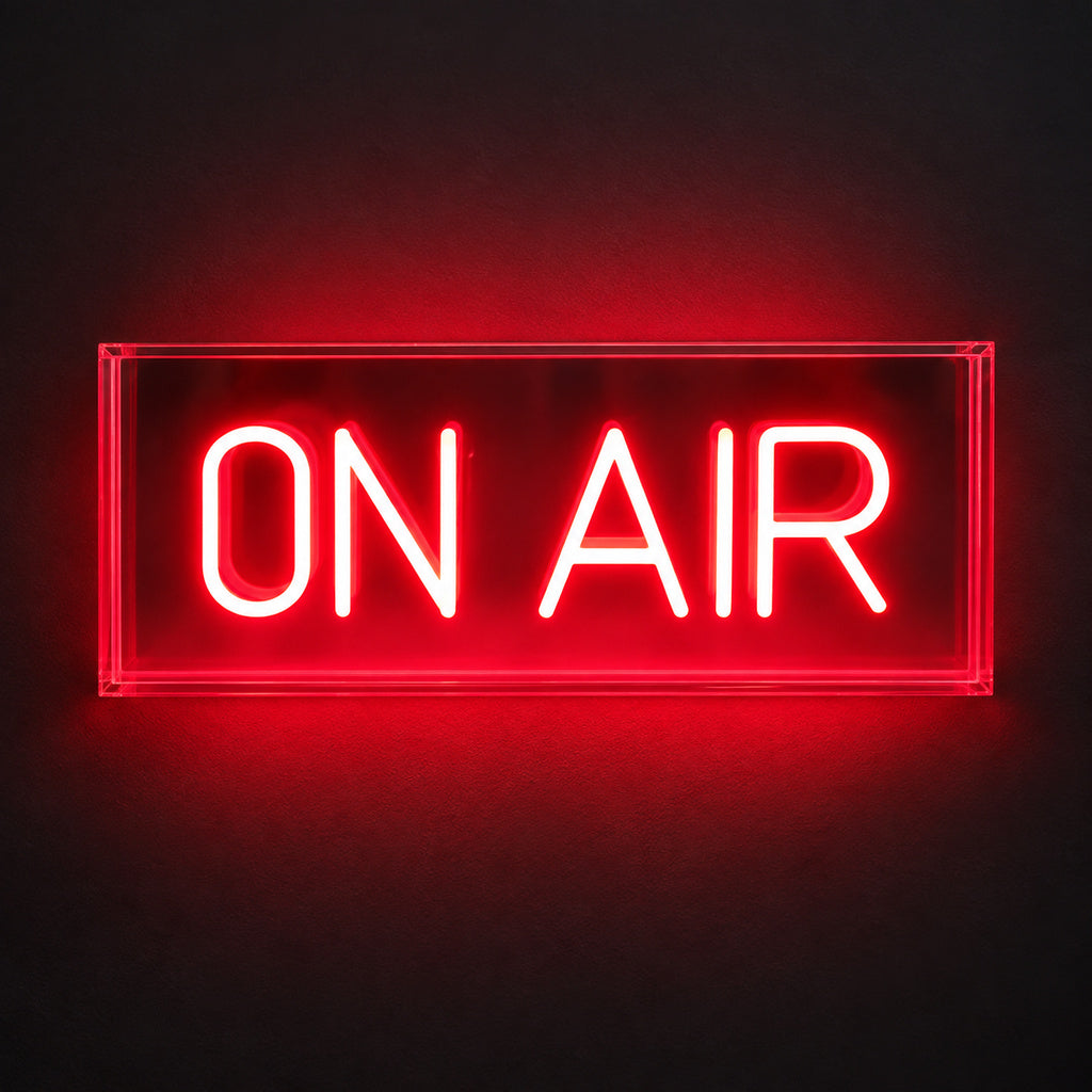 On Air Red Acrylic LED Neon Sign image 1