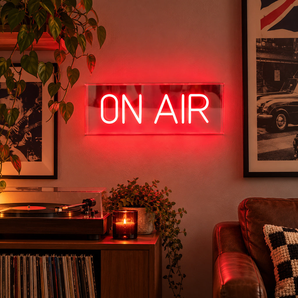 On Air Red Acrylic LED Neon Sign image 2