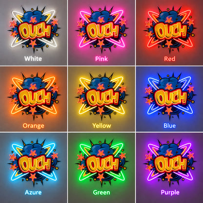 Ouch Pop Art LED Neon Sign image 4