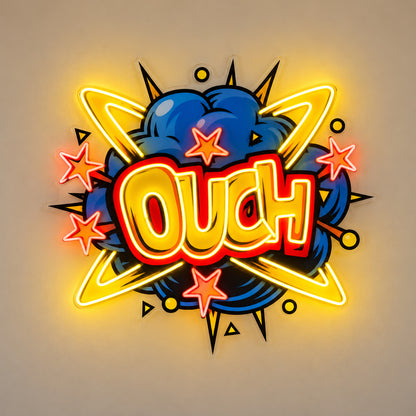 Ouch Pop Art LED Neon Sign image 6
