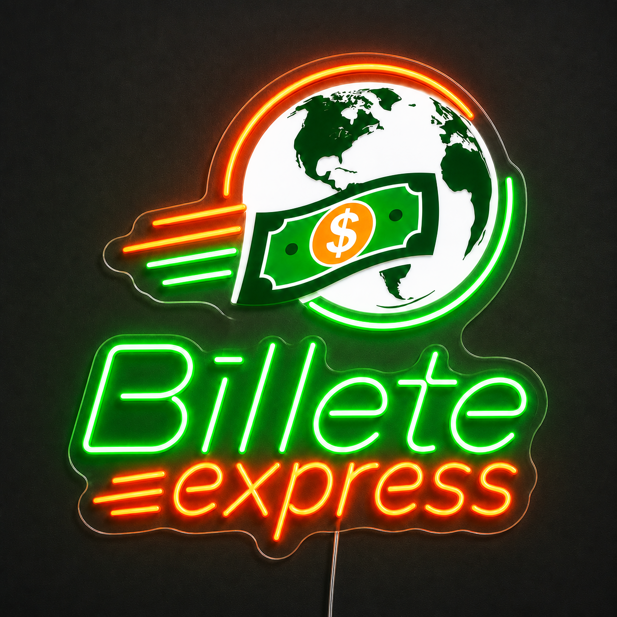 Billete Express Custom LED Neon Sign