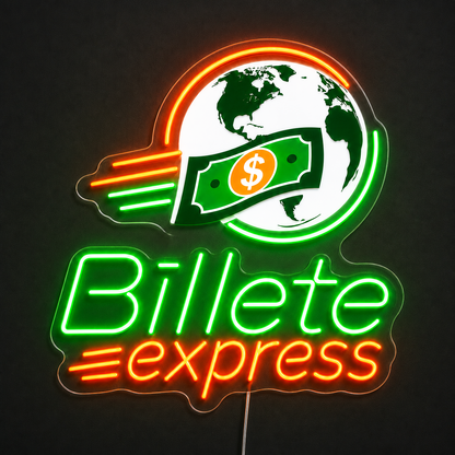Billete Express Custom LED Neon Sign