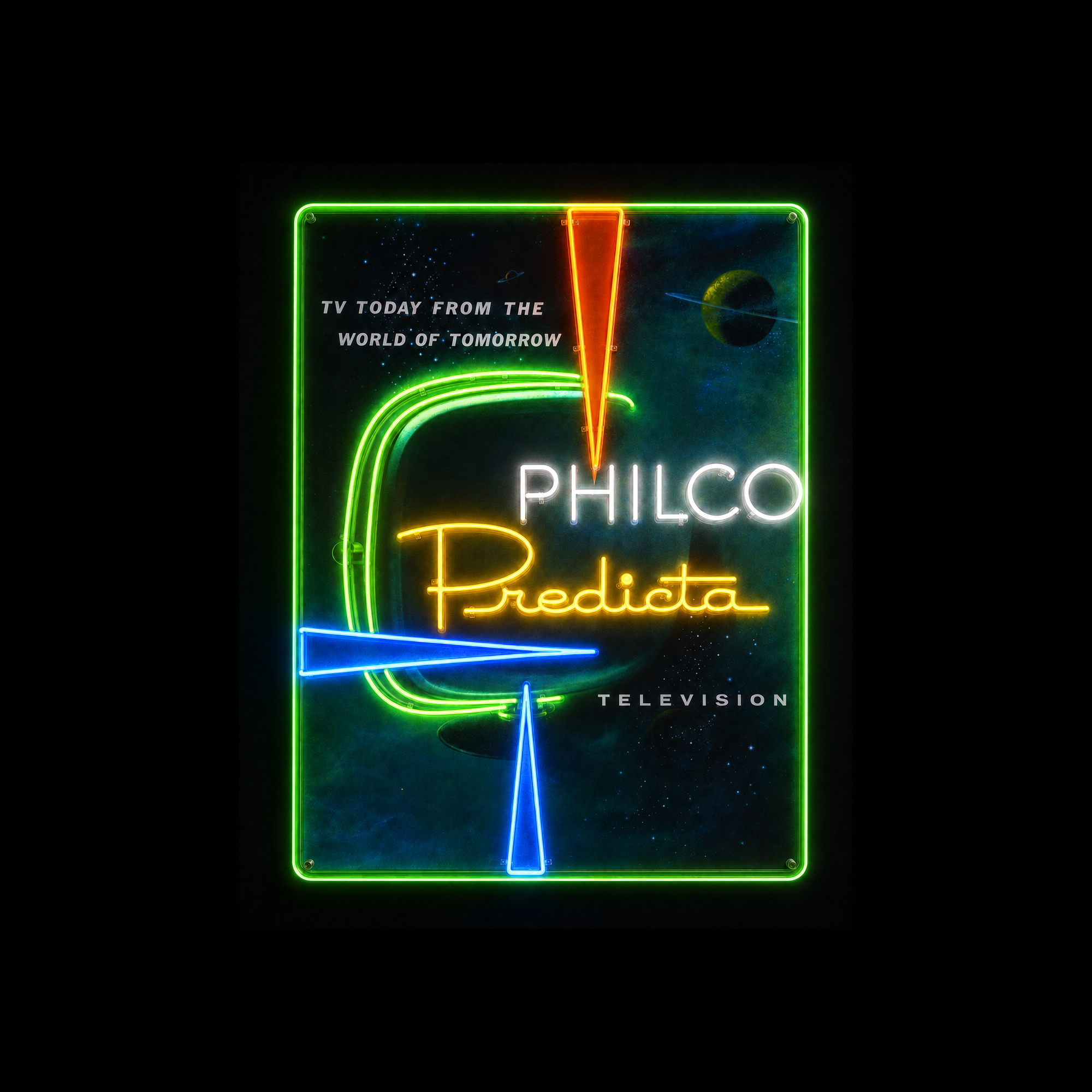 Philco Predicta Television Custom LED Neon Sign