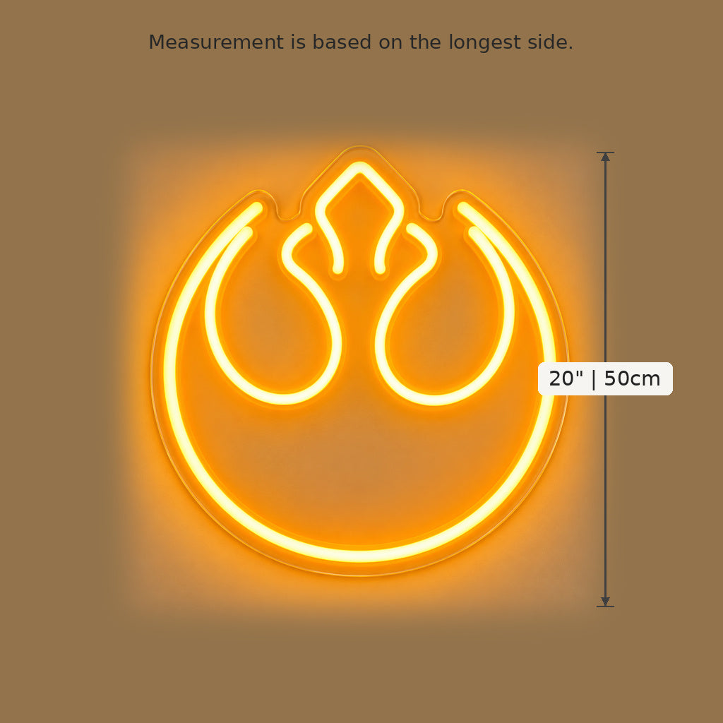 Rebel Alliance Emblem LED Neon Sign image 5