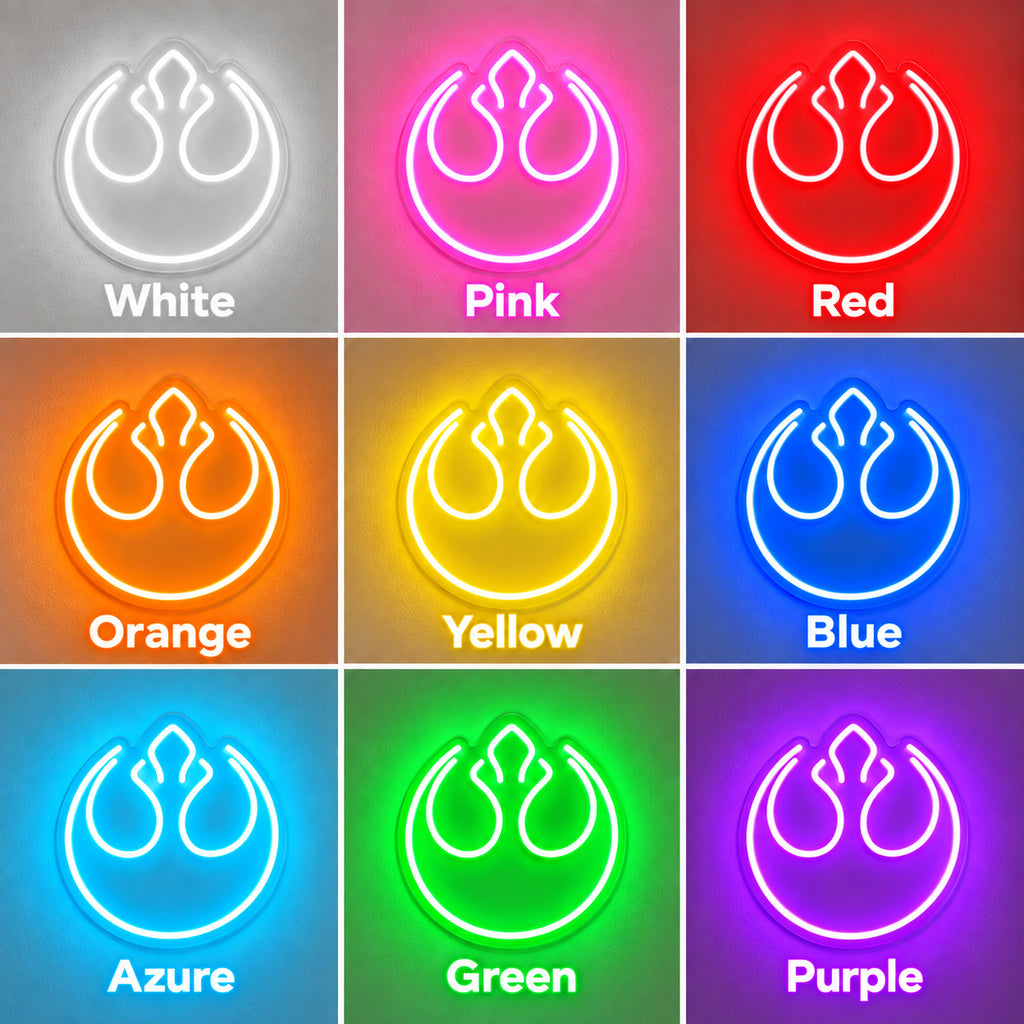 Rebel Alliance Emblem LED Neon Sign image 4