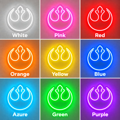 Rebel Alliance Emblem LED Neon Sign image 4