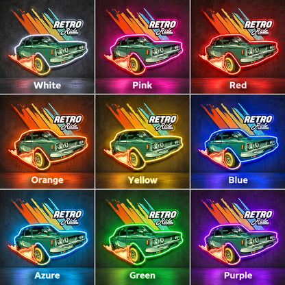 Retro Ride Green Car LED Neon Sign image 4