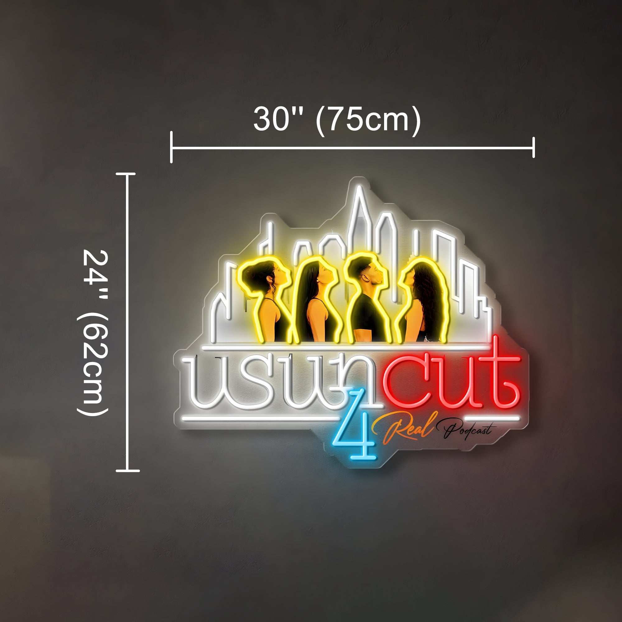 USUN CUT 4 Real Podcast Custom Led Neon Sign