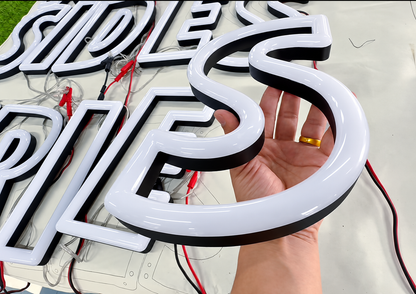 Custom White Arrow Led Neon Sign - 12mm Tube