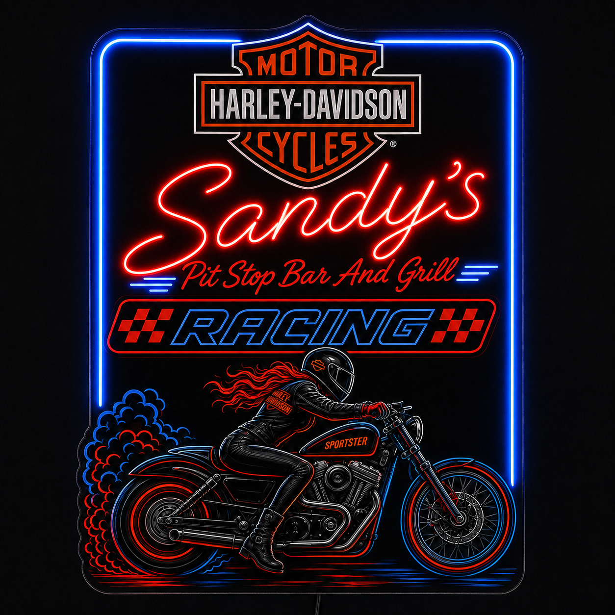 Sandy's Racing Custom LED Neon Sign