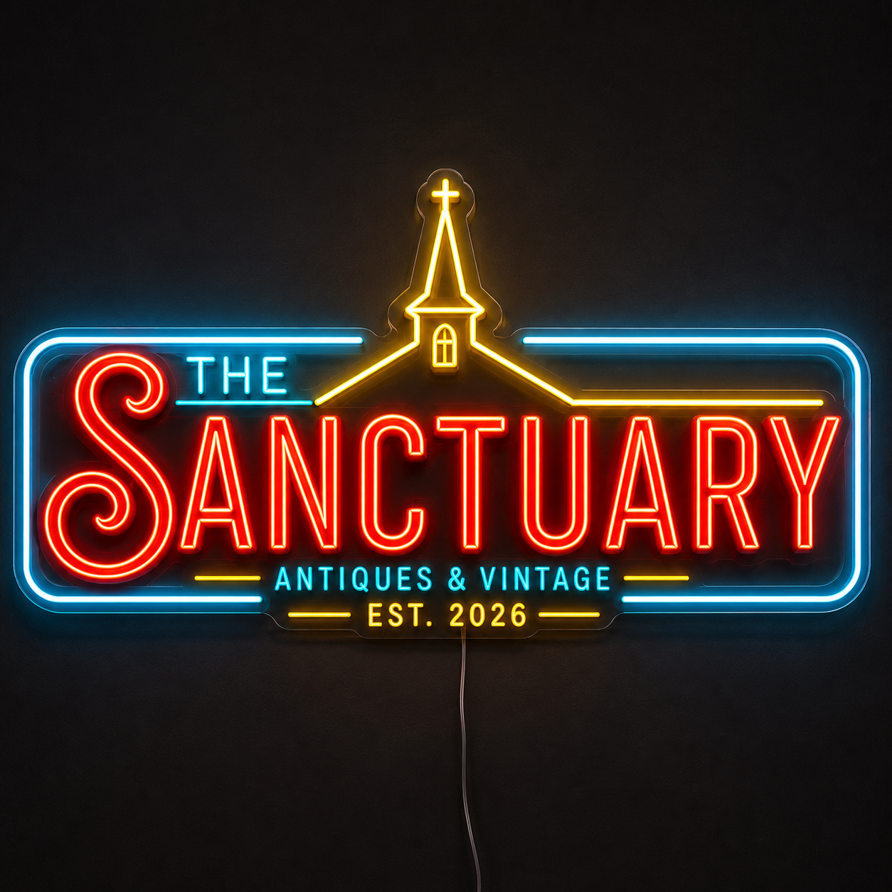 THE SANCTUARY Custom LED Neon Sign