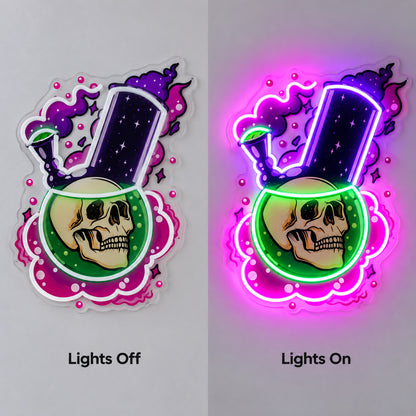 Skull Potion Bottle LED Neon Sign image 3