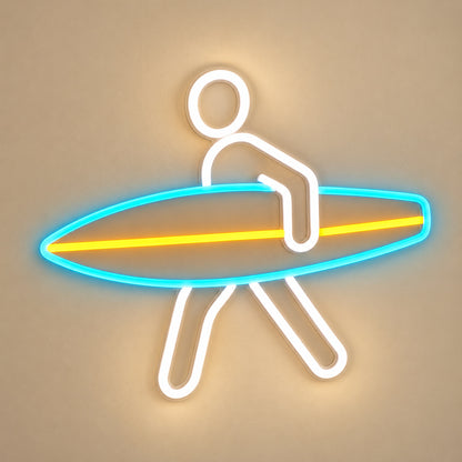 Surfer With Board LED Neon Sign image 6