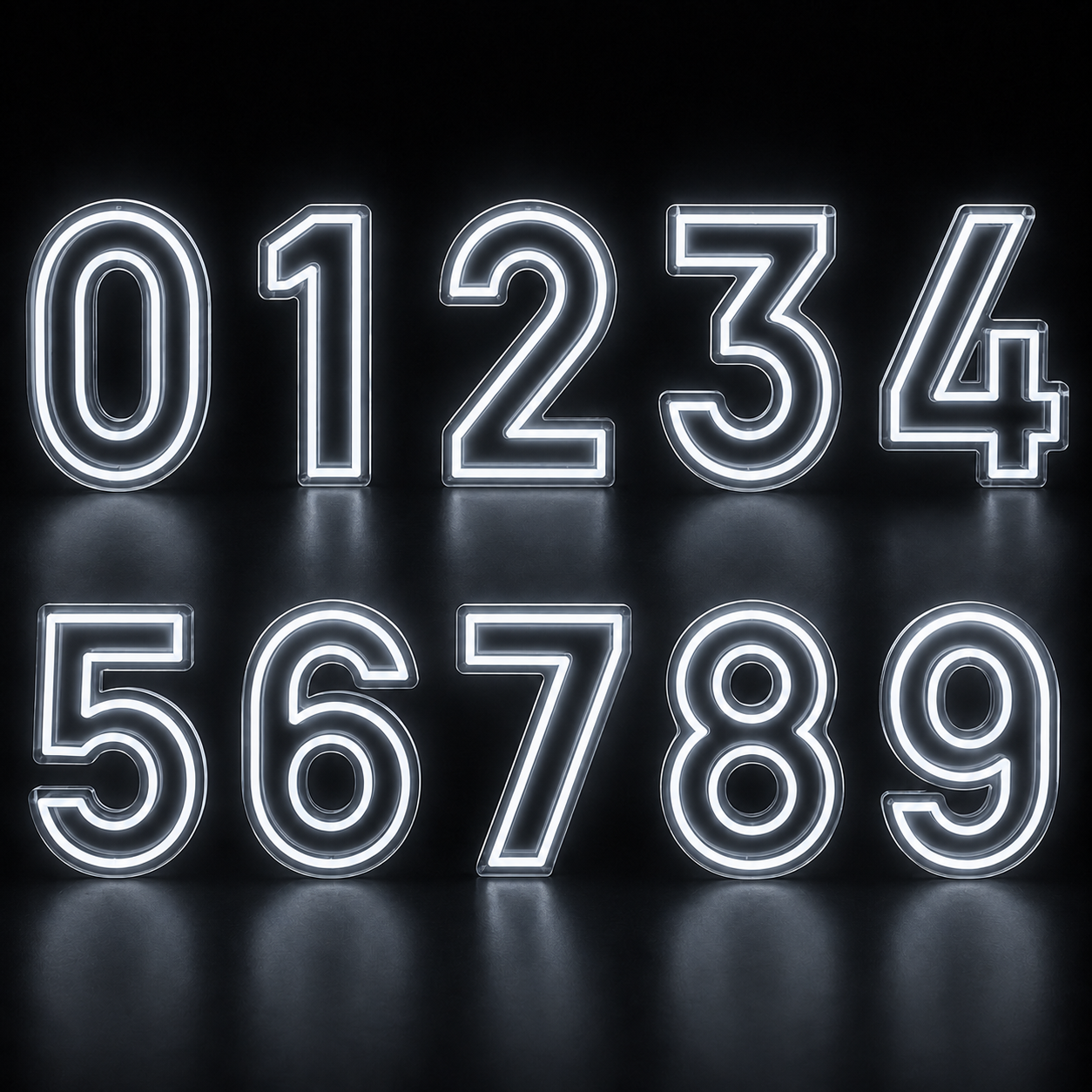0-9 Nummber's Custom LED Neon Sign