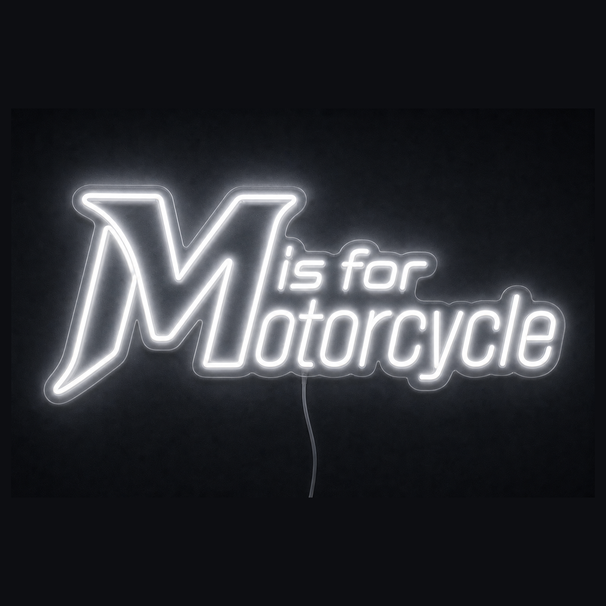 M is for Motorcycle Custom LED Neon Sign