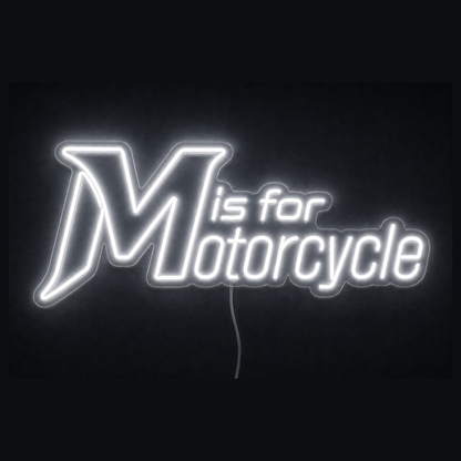 M is for Motorcycle Custom LED Neon Sign
