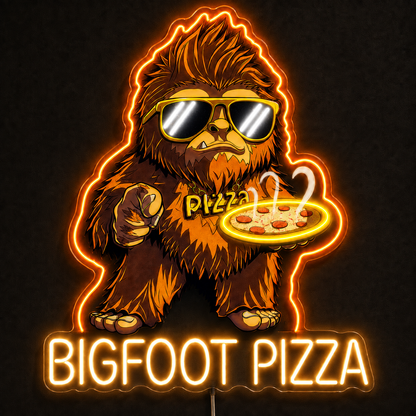 BIGFOOT PIZZA Custom LED Neon Sign