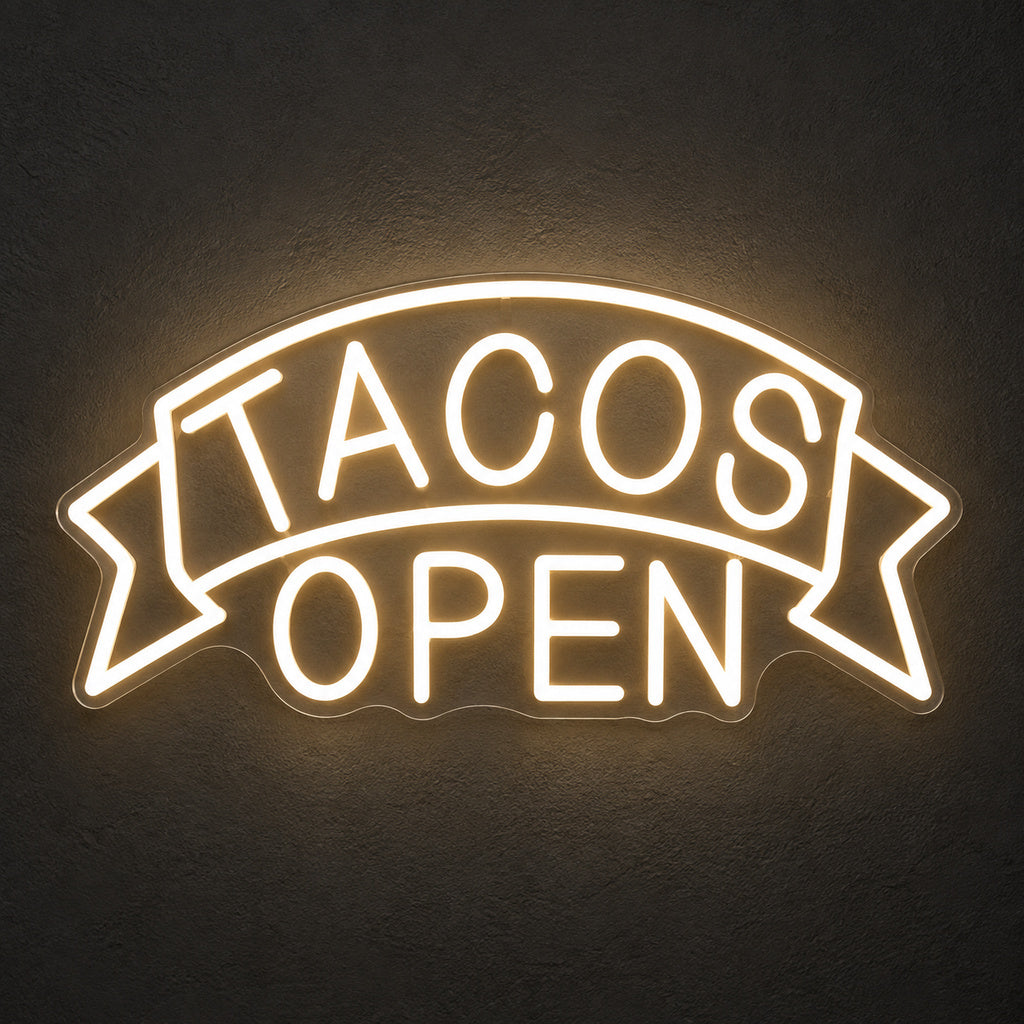 Tacos Open LED Neon Sign image 1