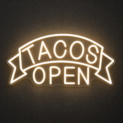 Tacos Open LED Neon Sign image 1