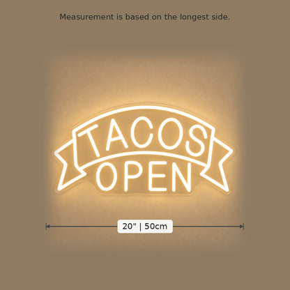Tacos Open LED Neon Sign image 5