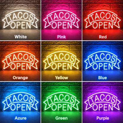 Tacos Open LED Neon Sign image 4