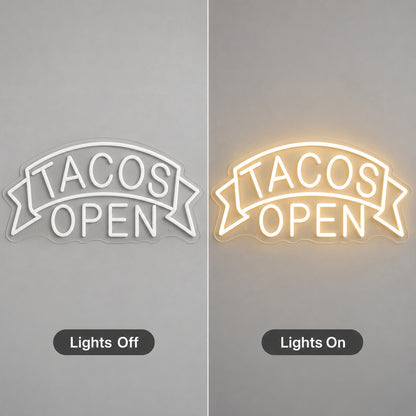 Tacos Open LED Neon Sign image 3