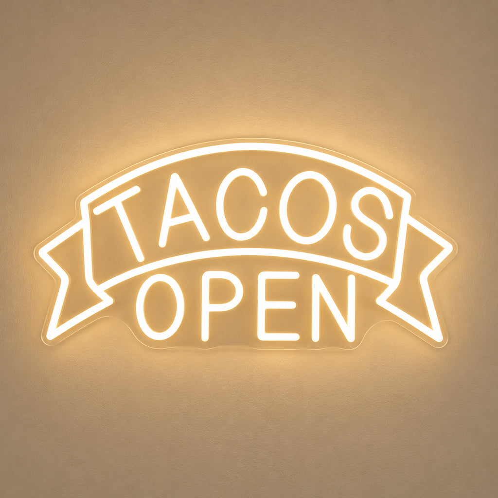 Tacos Open LED Neon Sign image 6