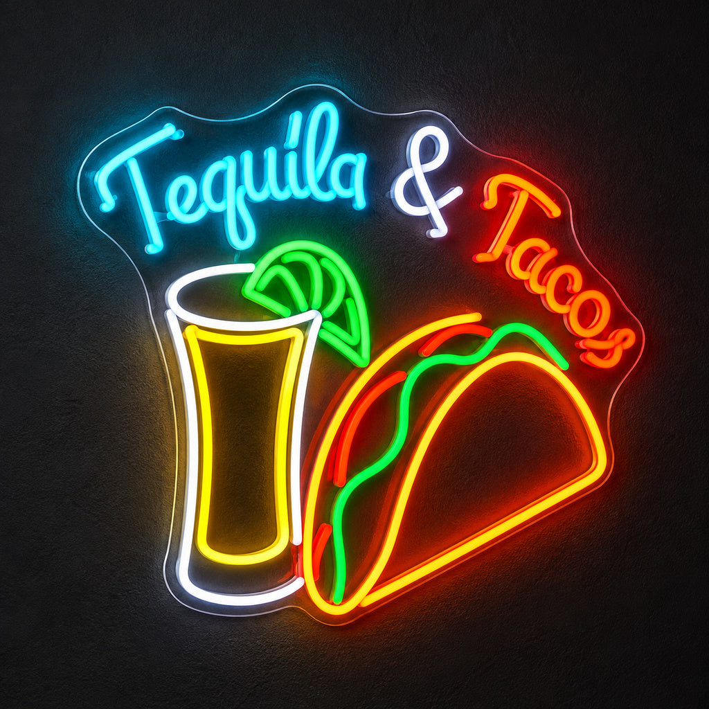 Tequila And Tacos LED Neon Sign image 1