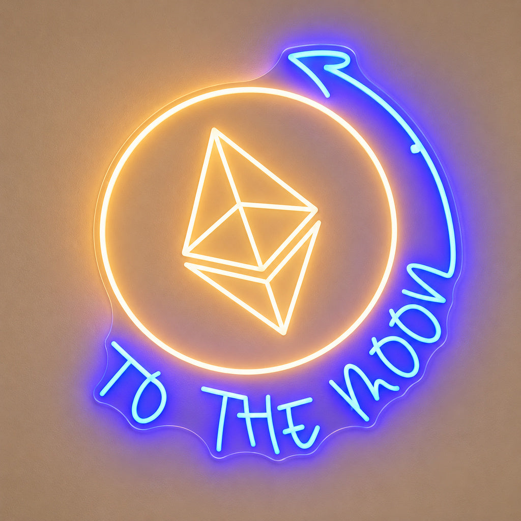 To The Moon Ethereum LED Neon Sign image 6