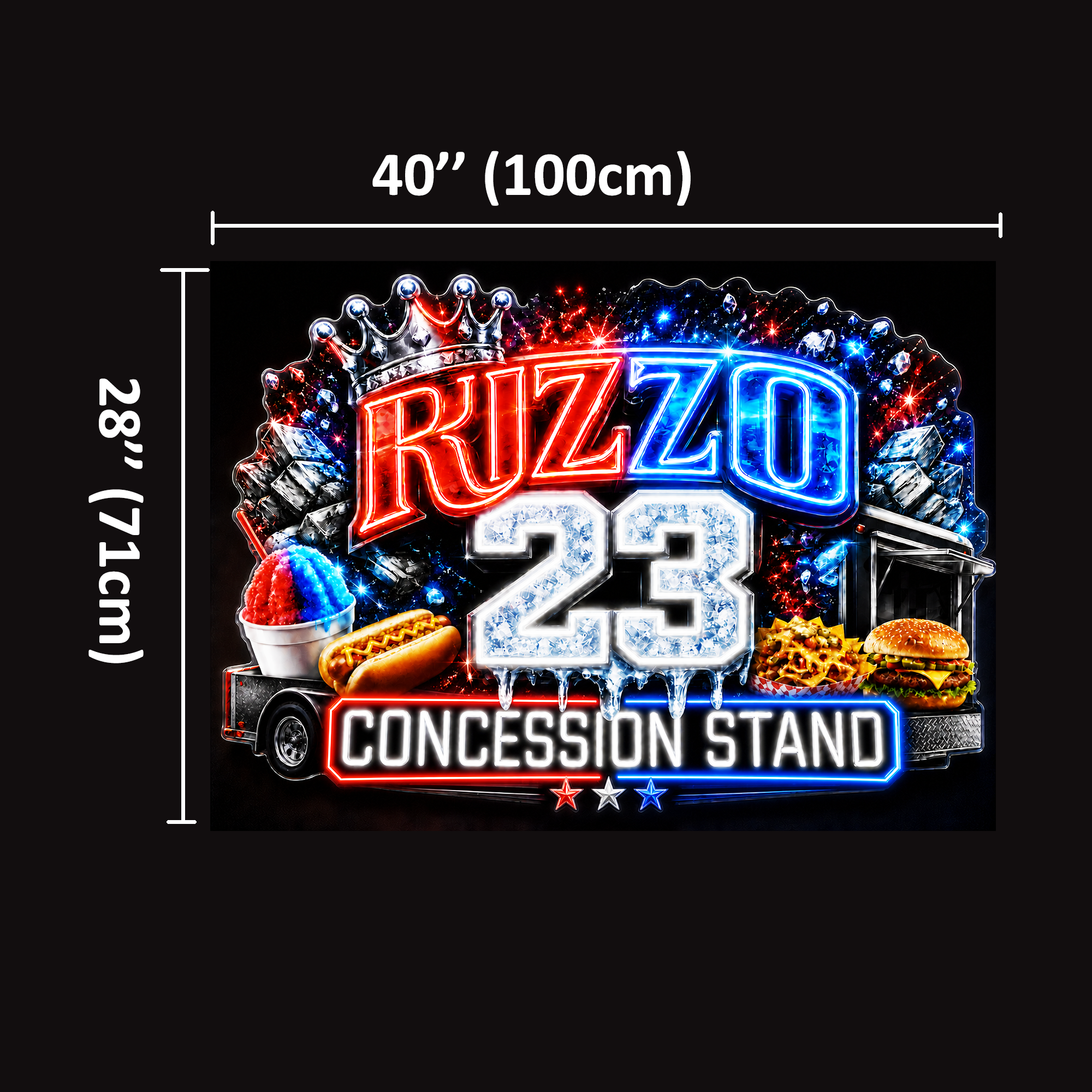 RIZZO 23 Custom LED Neon Sign