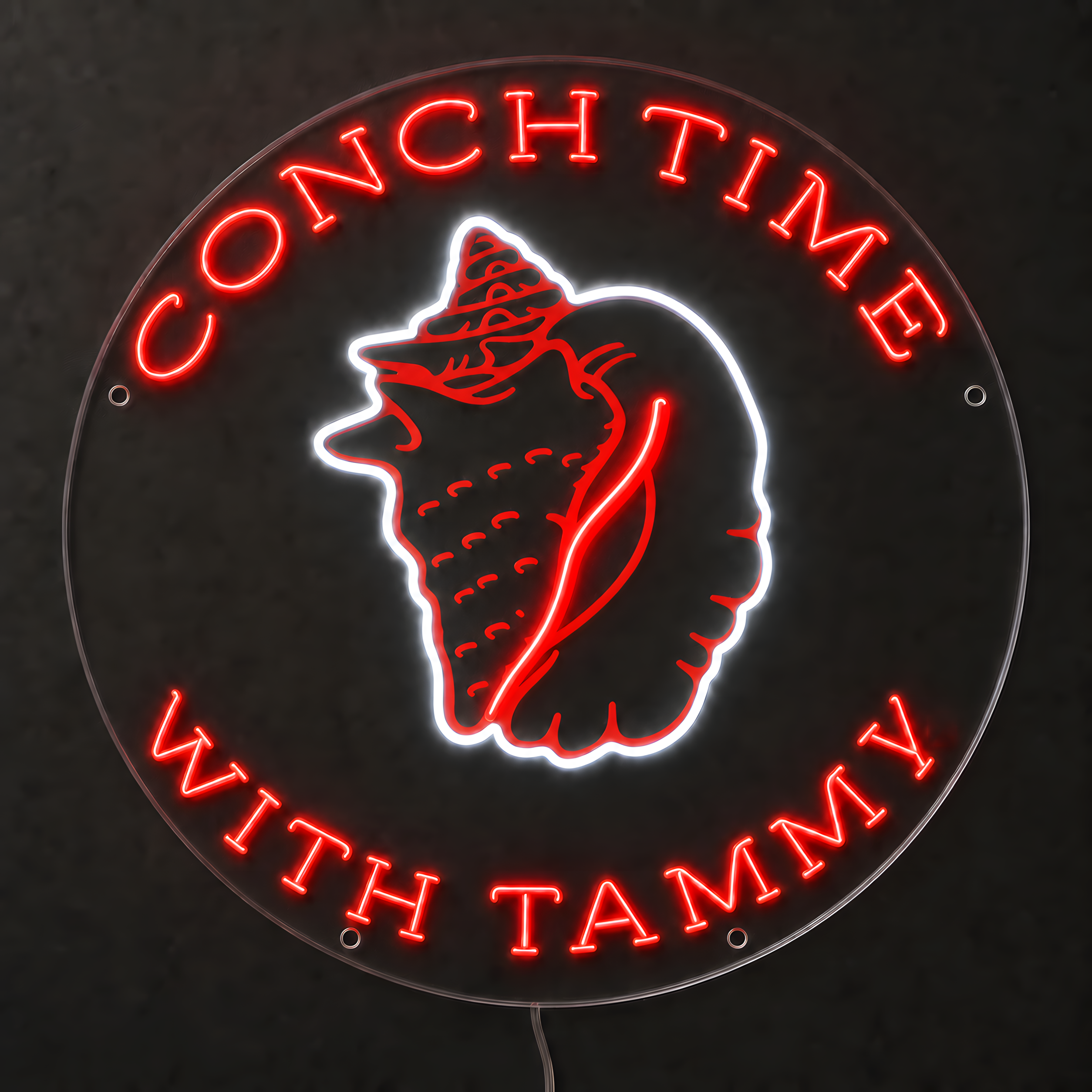 CONCHTIME WITH TAMMY! Custom LED Neon Sign