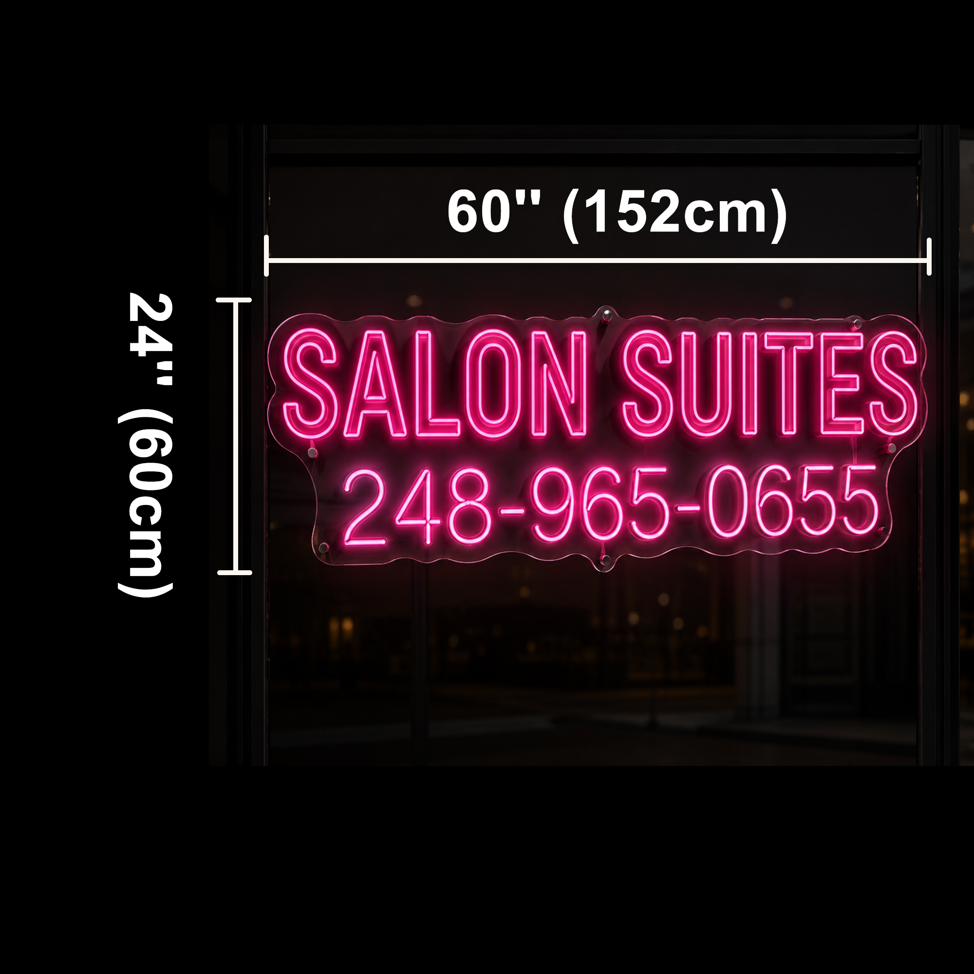 The Beauty Studios's custom neon sign 60inch