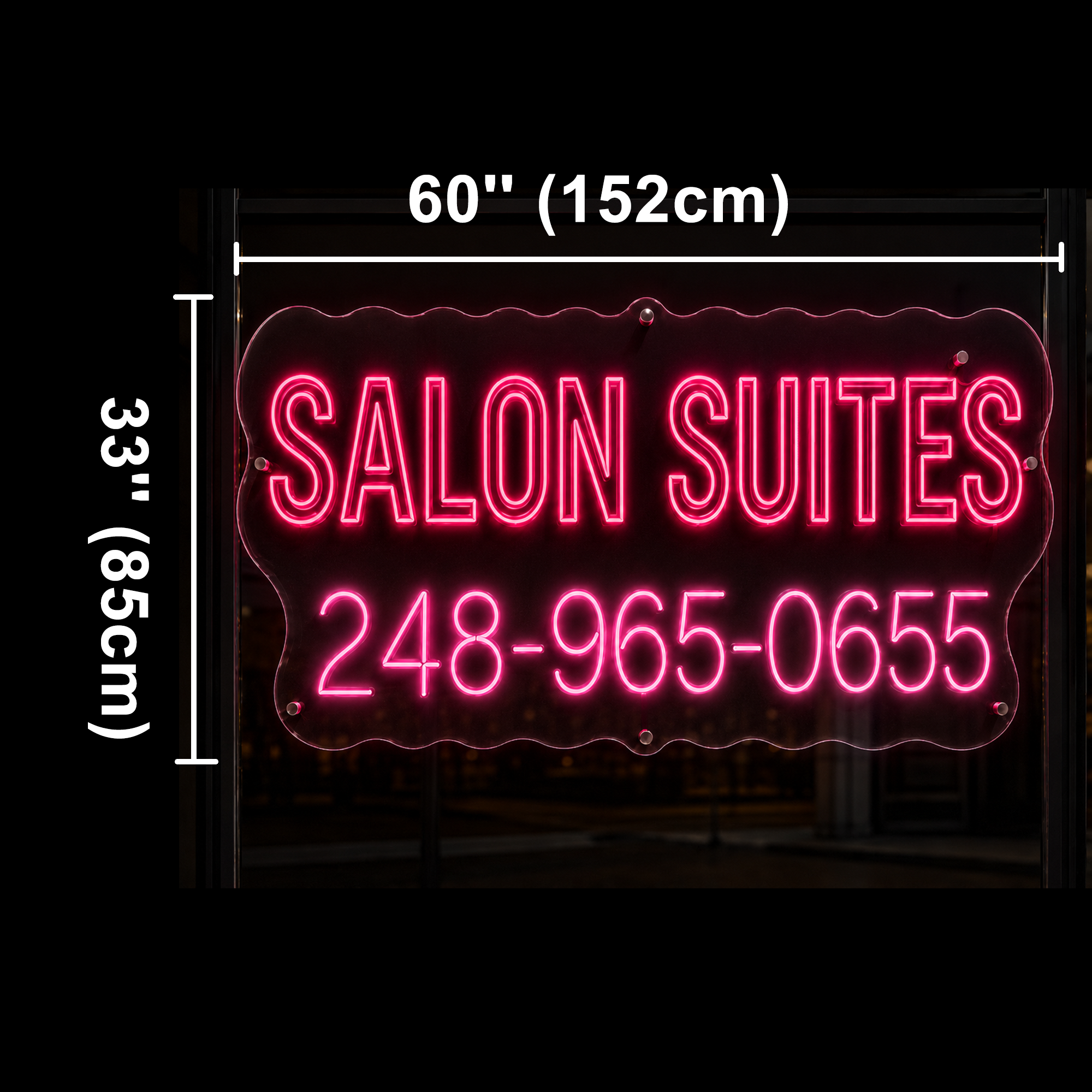 The Beauty Studios's custom neon sign 60inch