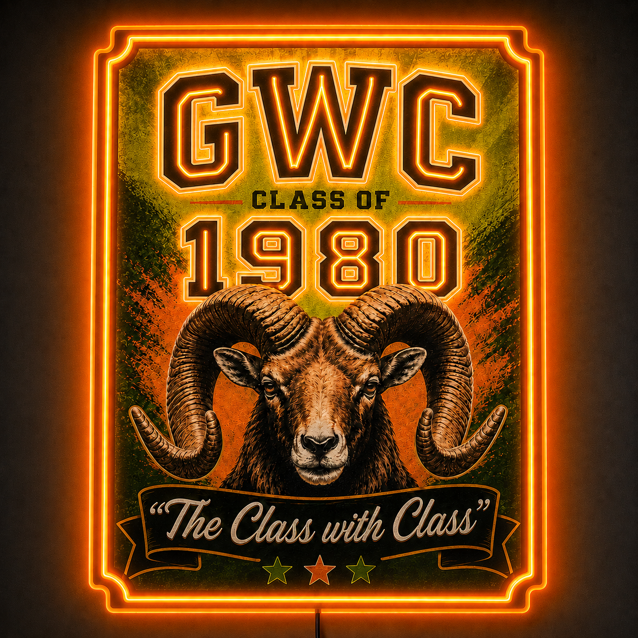 GWC CLASS OF 1980 Custom LED Neon Sign