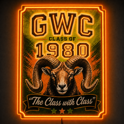 GWC CLASS OF 1980 Custom LED Neon Sign