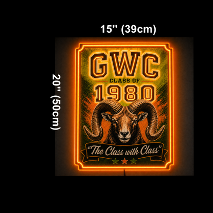 GWC CLASS OF 1980 Custom LED Neon Sign