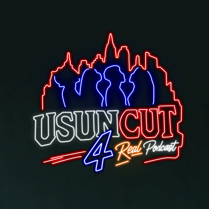 New USUN CUT 4 Real Podcast Custom Led Neon Sign with 44-inch
