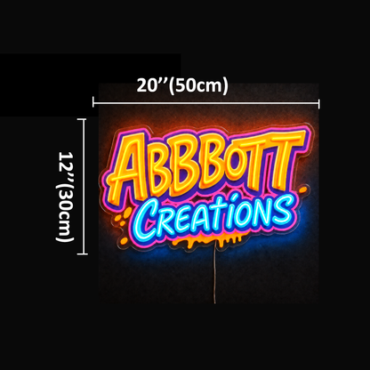 ABBBOTT CREATIONS Custom LED Neon Sign