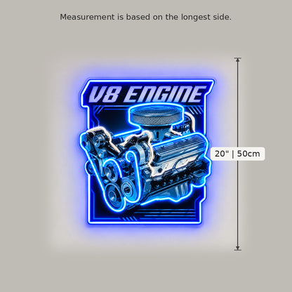 V8 Engine Garage LED Neon Sign image 5