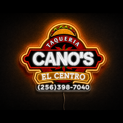 CANO'S EL CENTRO Custom LED Neon Sign