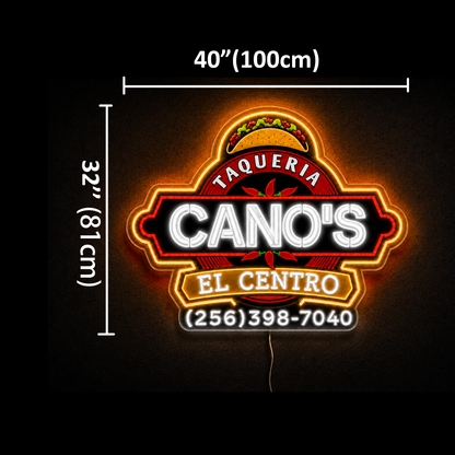 CANO'S EL CENTRO Custom LED Neon Sign