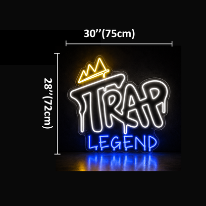 TRAP LEGEND Custom LED Neon Sign